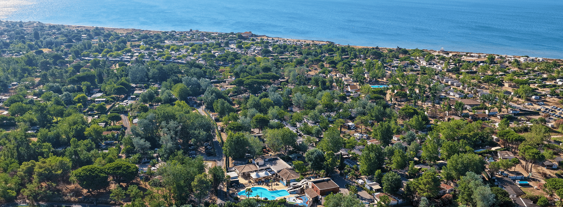 Vue drone camping le Cayola