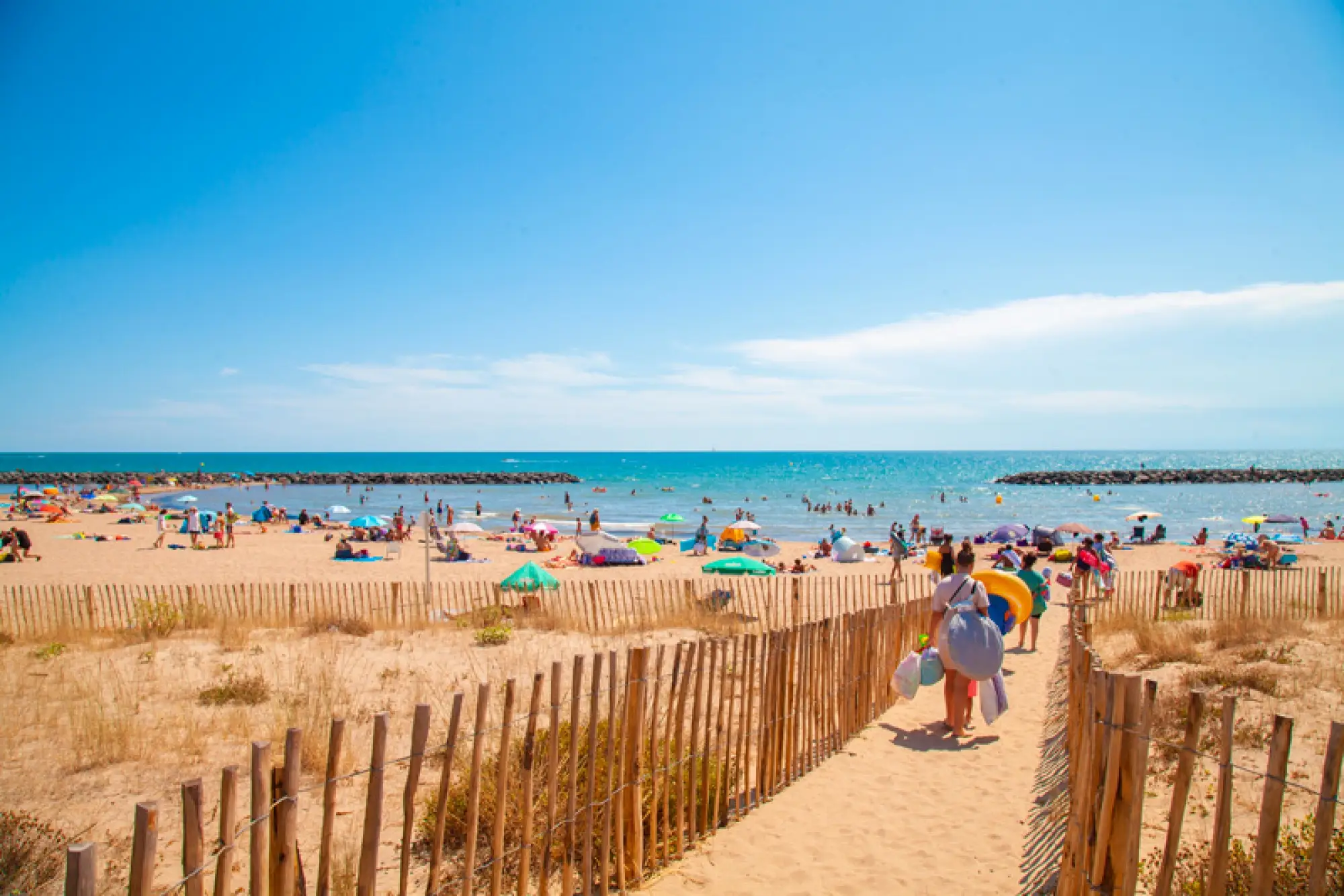 Plage de Vias à 500 mètres du Camping APV Le Cayola