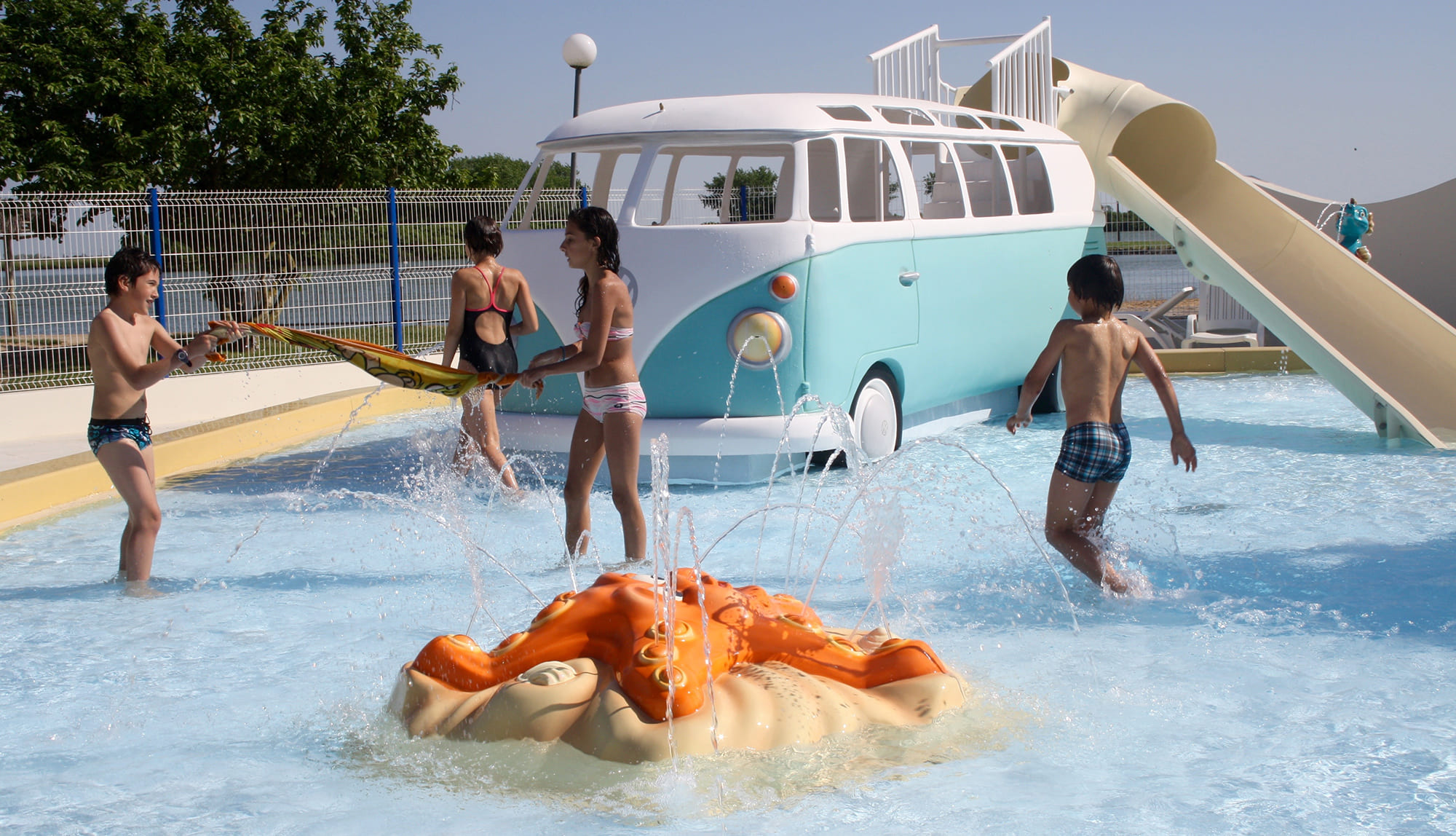 Jeux aquatiques enfants Résidence de Vendée