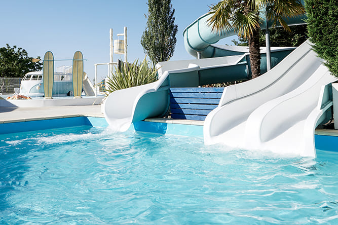 Toboggans aquatiques Résidence de Vendée