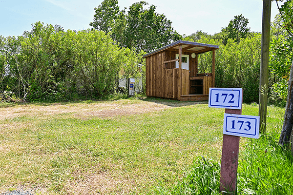 Terrain de camping emplacement