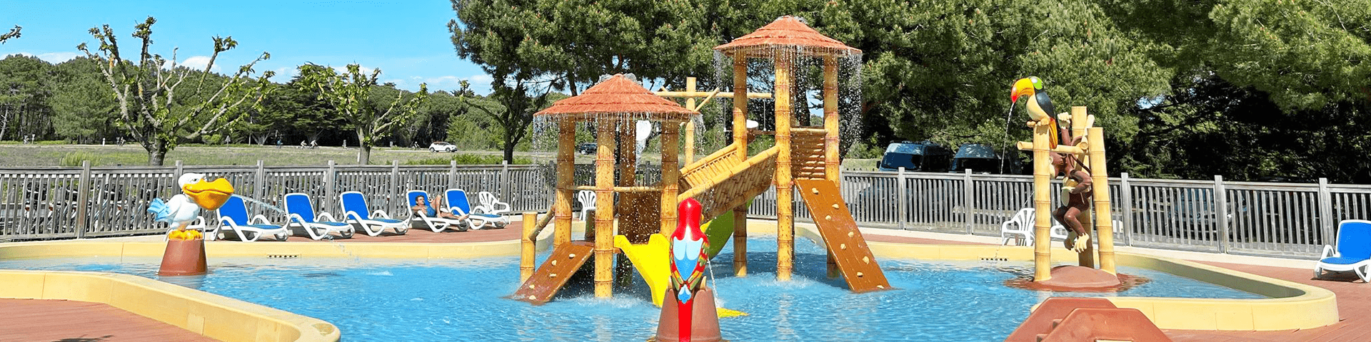 Camping avec jeux aquatiques