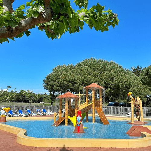 Camping avec jeux aquatiques