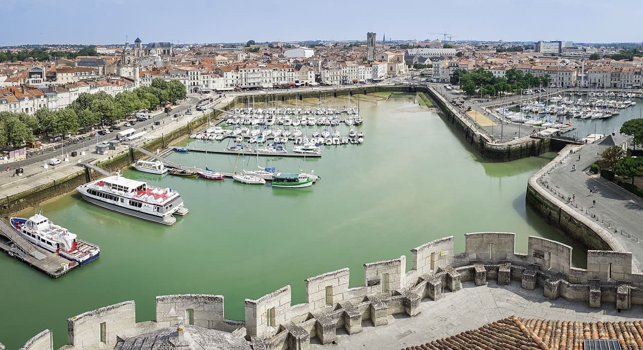 Vue du haut de la Tour Saint Nicolas à La Rochelle